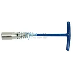 Ключ Торцевой свечной шарнирный 16/21мм с Т-образной ручкой хром (57260)