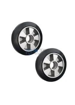 Колесо резиновое 80х70 мм без подшипника для тележек гидравлических BF/DF-III/RHP/AC/DF/CW2/PWH