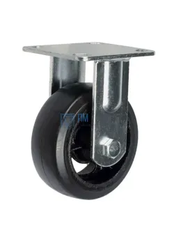 Колесо большегрузное неповоротное FCd 80 
200 мм обрезиненное РФ