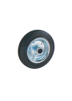 Колесо литая резина C 80 200 мм без втулки, 
чашек и болта (N)