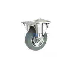 Колесо неповоротное серая резина FC 63 f 160 
мм