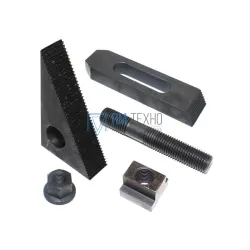 Набор клиновых ступенчатых прижимов из  5-ти предметов, паз 9,7мм М8х1,25 L100мм (YT-6001) 