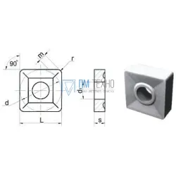 Пластина SNUM  - 120408-2  ВК8(В35) квадратная dвн=5мм (03114)  со стружколомом