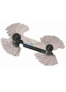 Набор резьбовых шаблонов комбин. для дюйм. и метрич. резьбы из 52шт. М60°(0,25-6,0), D55°(4-62) 