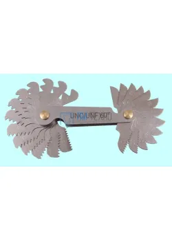 Набор резьбовых шаблонов для дюймовой резьбы UNC/UNF 60° из 26шт. (4-80) 