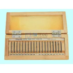 Наборы концевых мер длины №16, кл.точн.1  (19 мер от 0,991 до 1,009мм) тв.сплав (КРИН) г.в.1988