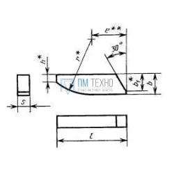 Пластина 25230 Т5К10 (25х8х2,8) (для зенкеров при обработке сквозных отверстий)