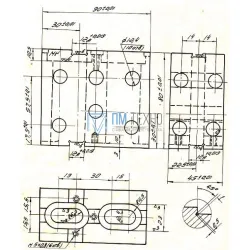 Опора Прямоугольная  90х 80х 45 крепежная под паз 12мм (ДСП-20) (восст.)