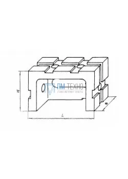 Опора прямоугольная  45х 30х 60 облегченная передвижная под паз 8мм (ДСПМ2-07) (восстановленная)