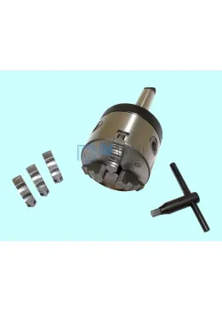 Патрон токарный d  80 мм 3-х кулачковый с хвостовиком КМ5 с лапкой, кулачки К11 