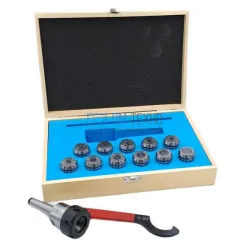 Патрон Цанговый с хвостовиком КМ5  (М20х2,5) с набором цанг ER32 из 11шт (4-20мм)