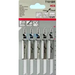 Пилка для электролобзиков По дереву T101BR HCS 190253 (5шт. уп.)
