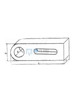 Планка 180х 30х 20 с установочным отверстием d 18мм, под паз 12мм передвижная (восстановленная)