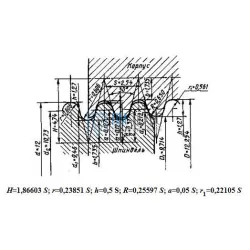 Плашка Кр 12,0 х 2,54 (2654-0071) dнар.38мм для водопроводных кранов ГОСТ 13536-68