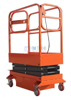 Подъемник ножничный передвижной полуэлектрический 
450 кг 8 м TOR GTJY (от сети)