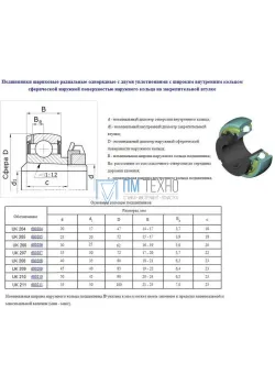 Подшипник UK208; H2308 (680208 по ГОСТ 24580-81) 