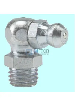 Пресс-масленка М10х1,0 угловая 90° оцинкованная ГОСТ 19853-74