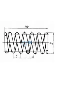 Пружина D 14x 1,8х 25; t 4,5мм цилиндрическая