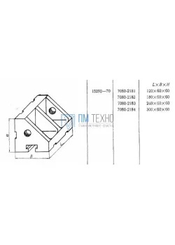 Угольник ребристый 120х 60х 60 с Т-образным пазом 12мм (7080-2181) ГОСТ 15292-70  (ДСП-25) (восстановленный)