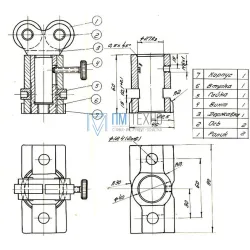 Домкратик  90х 45х 60 с 2-мя роликами (УЗСП-90)