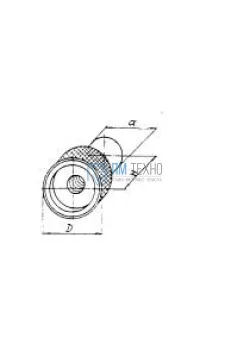 Гайка с накаткой D28x 25x d18 М6х1,0
