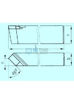 Резец Проходной прямой 25х16х140 ВК8 ГОСТ 18878-73 ХИЗ