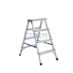 Стремянка алюминиевая TOR AD7204 2*4 со ступенями 
40*20 мм