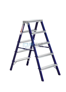 Стремянка стальная TOR MD8205 2*5 окрашенная 
с алюминиевыми ступенями 40*20 мм