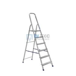 Стремянка алюминиевая TOR AM706 1*6 со ступенями 
40*20 мм