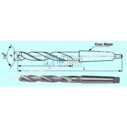Сверло d 20,0  к/х Р6М5