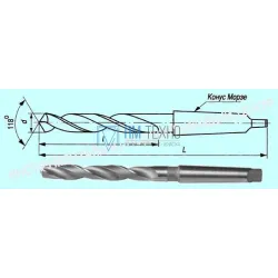 Сверло d 17,0  к/х Р18 