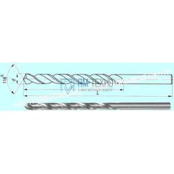 Сверло d  1,5  ц/х  Р6М5 с вышлифованным профилем (2300-8095)