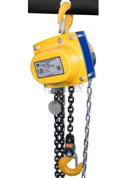 Таль ручная шестеренная цепная стационарная ТРШСп 1,0 т 9 м