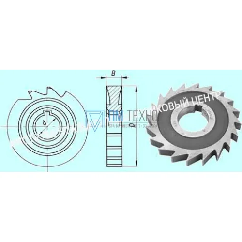 Фреза дисковая пазовая  100х10х32 А11Р3М3Ф2, Z =20