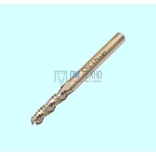 Фреза Концевая d 6,0х24х68 ц/х Р6АМ5  Z=4 обдирочная со стружколомом 