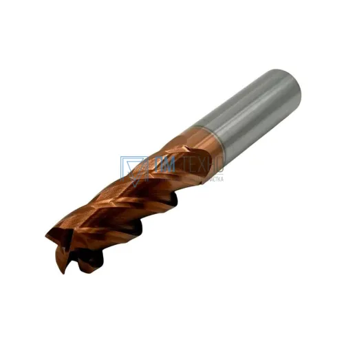 Фреза Концевая d14x 45х100 ц/х тв. сплав Z=4 цельная покрытие TiXCo