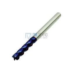 Фреза Концевая d 6,0х30х100 ц/х тв. сплав Z=4 цельная покрытие nACo-blue