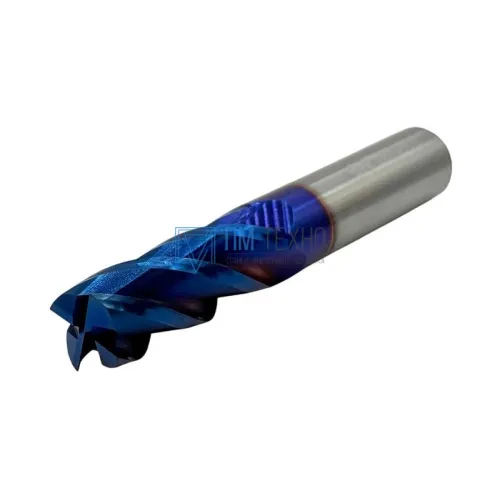 Фреза Концевая d16х45х100 ц/х тв. сплав Z=4 цельная покрытие nACo-blue