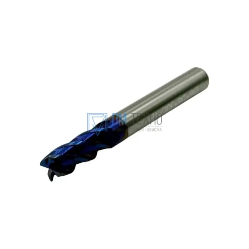 Фреза Концевая d 6,0х15х 50 ц/х тв. сплав Z=4 цельная покрытие nACo-blue