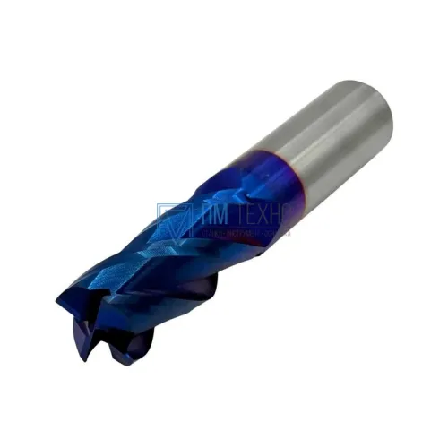 Фреза Концевая d18х45х100 ц/х тв. сплав Z=4 цельная покрытие nACo-blue