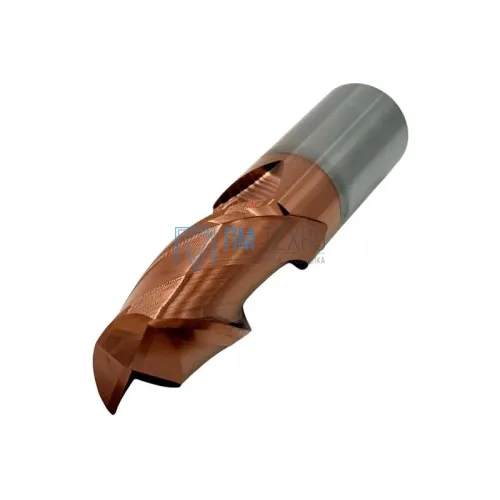 Фреза Концевая d20x 45х100 ц/х тв. сплав Z=2 цельная покрытие TiXCo