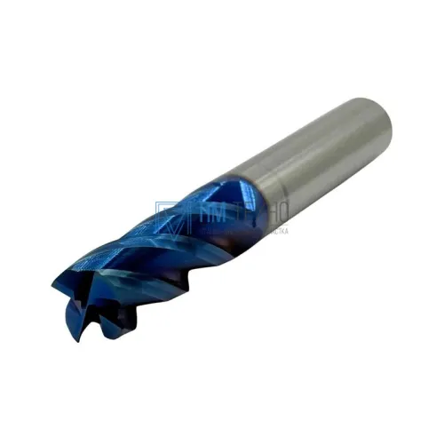 Фреза Концевая d14х40х100 ц/х тв. сплав Z=4 цельная покрытие nACo-blue