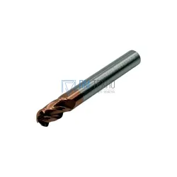Фреза Сферическая d 6,0х12x50 ц/х тв. сплав Z=4 по стали цельная покрытие TiXCo