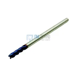 Фреза Концевая d 4,0х16х 75 ц/х тв. сплав Z=4 цельная покрытие nACo-blue