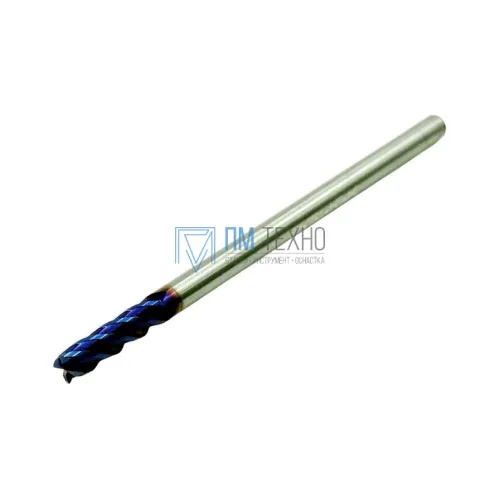 Фреза Концевая d 4,0х16х 75 ц/х тв. сплав Z=4 цельная покрытие nACo-blue