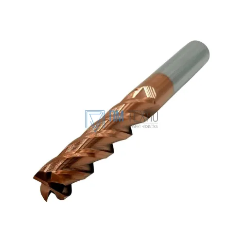 Фреза Концевая d16x 80х150 ц/х тв. сплав Z=4 цельная покрытие TiXCo